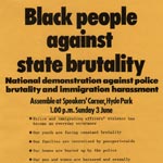 'Black People Against State Brutality' 